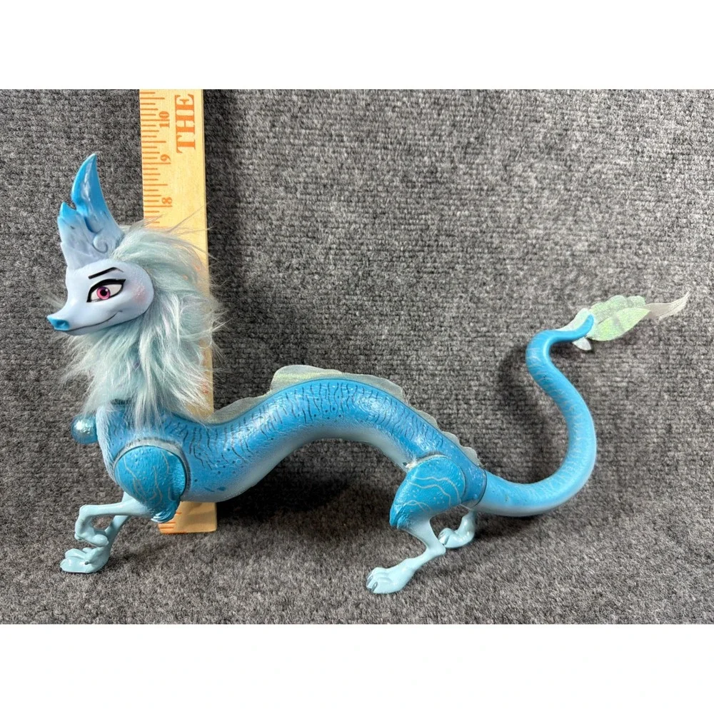 Disney Raya Sisu Dragon Light Sound, Elsa, Asha Wish Doll Figure Lot 4pc